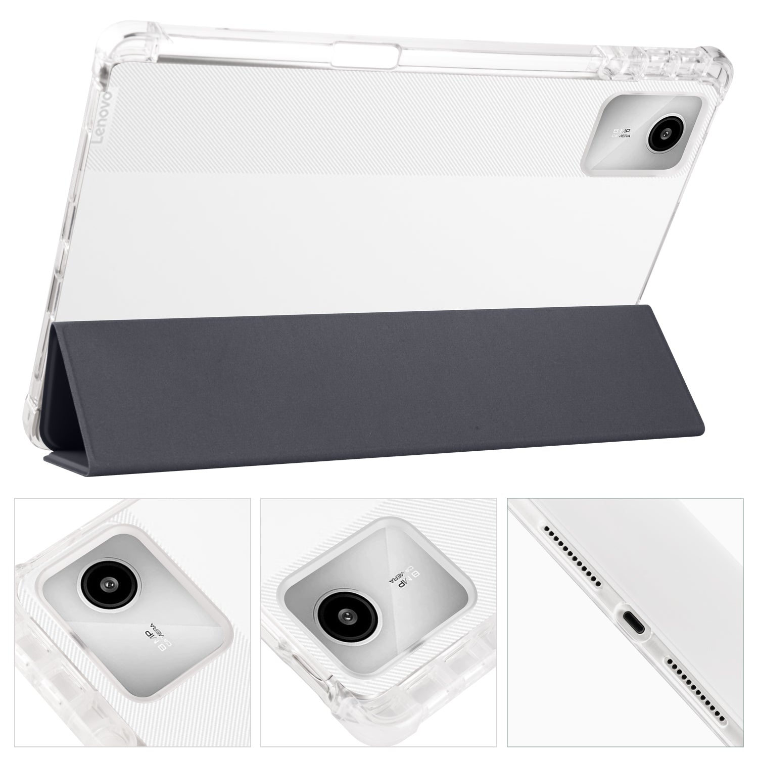 For Lenovo Tab M11 / Xiaoxin Pad 11 2024 Leather Case Tri-fold Stand Tablet Cover with Auto Wake / Sleep For Lenovo Tab M11 / Xiaoxin Pad 11 2024 Leather Case Tri-fold Stand Tablet Cover with Auto Wake / Sleep